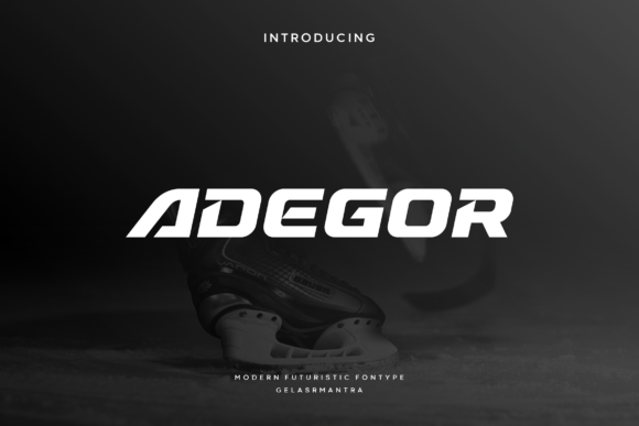 Adegor: The Dynamic Typeface That Captures Pure Speed