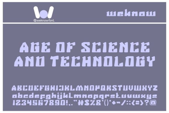 Age of Science and Technology: A Font for Bold, Modern Design