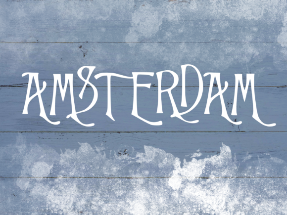 Amsterdam: A Vintage Display Font for Bold Branding