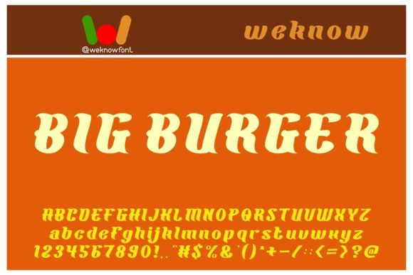Big Burger: A Display Font That Commands Attention