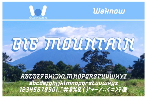 Big Mountain: A Bold Typeface for Commanding Attention