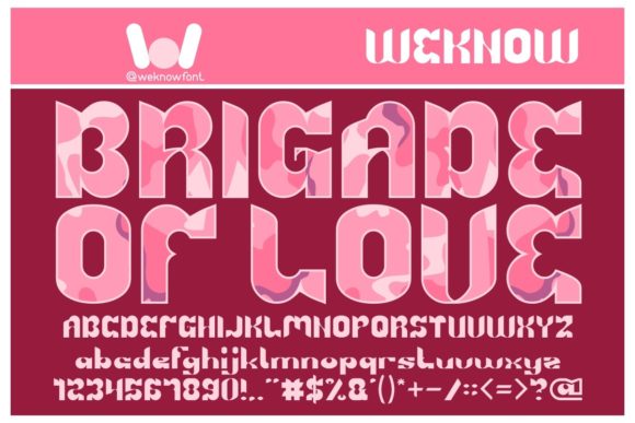 Brigade of Love: The Friendly Display Font for Bold Projects