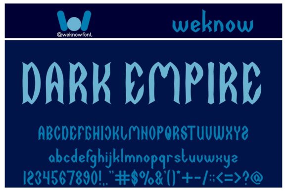 Dark Empire: Commanding Attention with Gothic Display Typography
