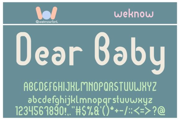 Dear Baby: A Typeface for Modern Branding and Creative Projects
