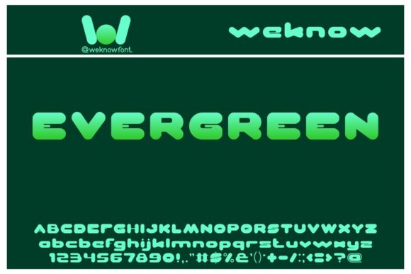 Evergreen Font: A Modern Typeface for Bold, Lasting Design
