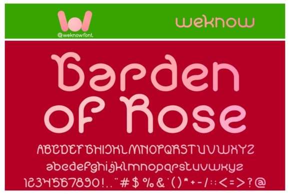 Garden of Rose: A Typeface for Unforgettable Branding