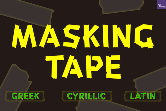 HU Masking Tape: Bold Typography for Modern Branding