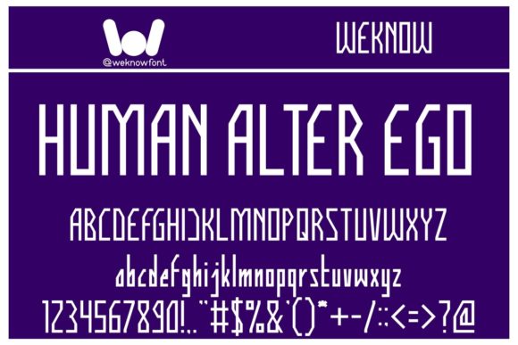 Human Alter Ego: A Clean, Squared Font for Modern Brands