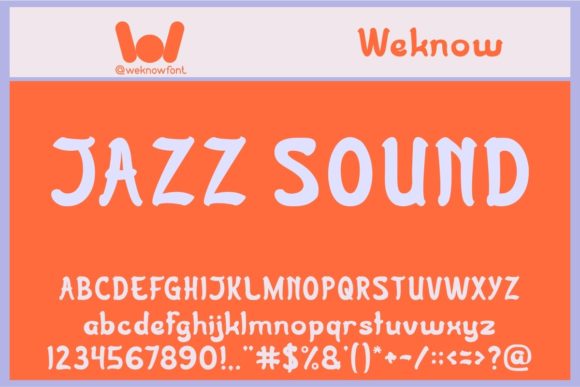 Jazz Sound: A Display Font with Rhythm and Soul
