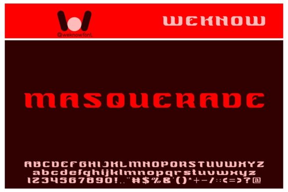 Masquerade: Unmasking a Font with Character and Charm