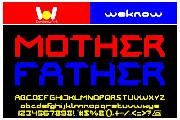 Mother Father: A Display Font for Modern Branding