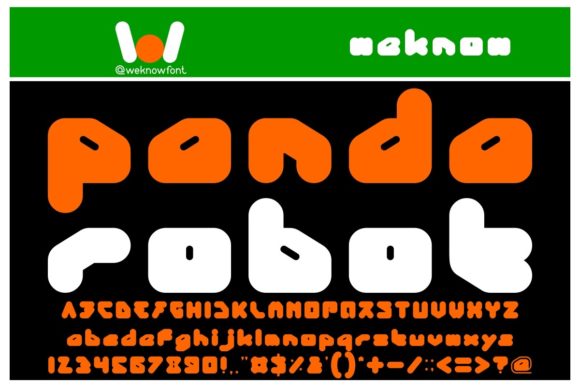Panda Robot: A Bold Typeface for Modern Branding