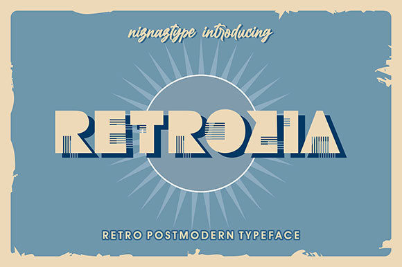 Retrozia: A Vintage Typeface with Modern Versatility