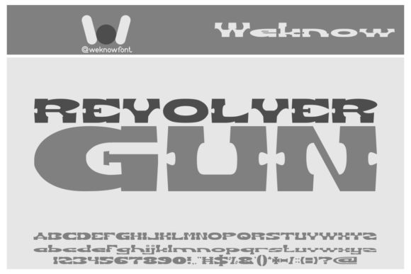 Revolver Gun: A Typeface That Commands Attention