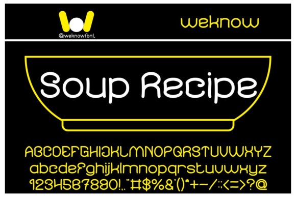 Soup Recipe Font: Bold, Playful, and Perfect for Creative Projects