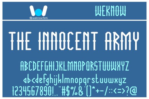 The Innocent Army: A Typeface for Modern, Versatile Design