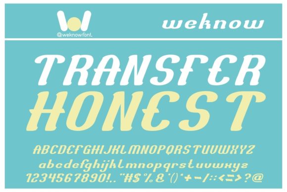 Transfer Honest: A Typeface for Authentic Brand Moments